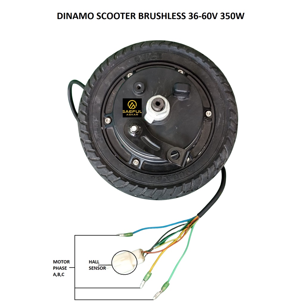 Dinamo Brushless / BLDC Skuter Listrik