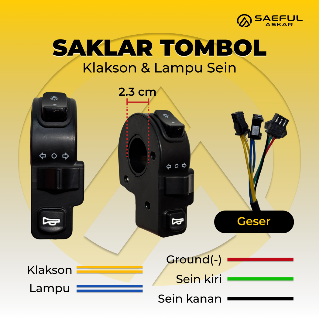Saklar Klakson, Lampu dan Sein