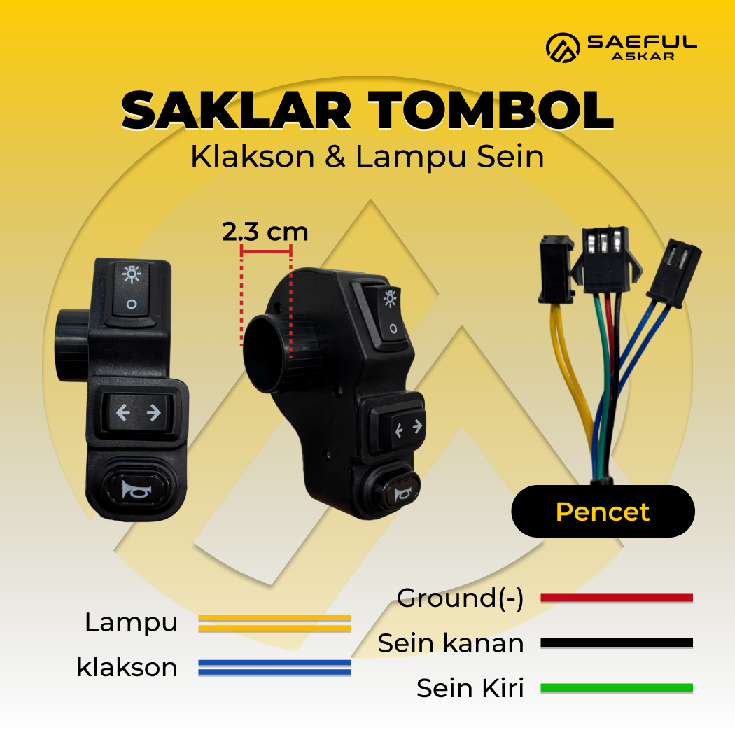 Saklar Klakson, Lampu dan Sein