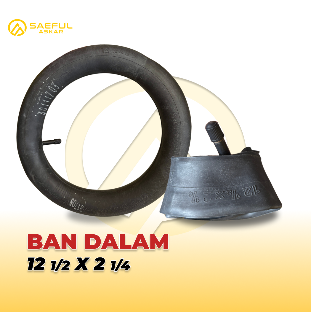 Ban Dalam 12 1/2 x 2 1/14 Pentil Lurus Roda Bantu