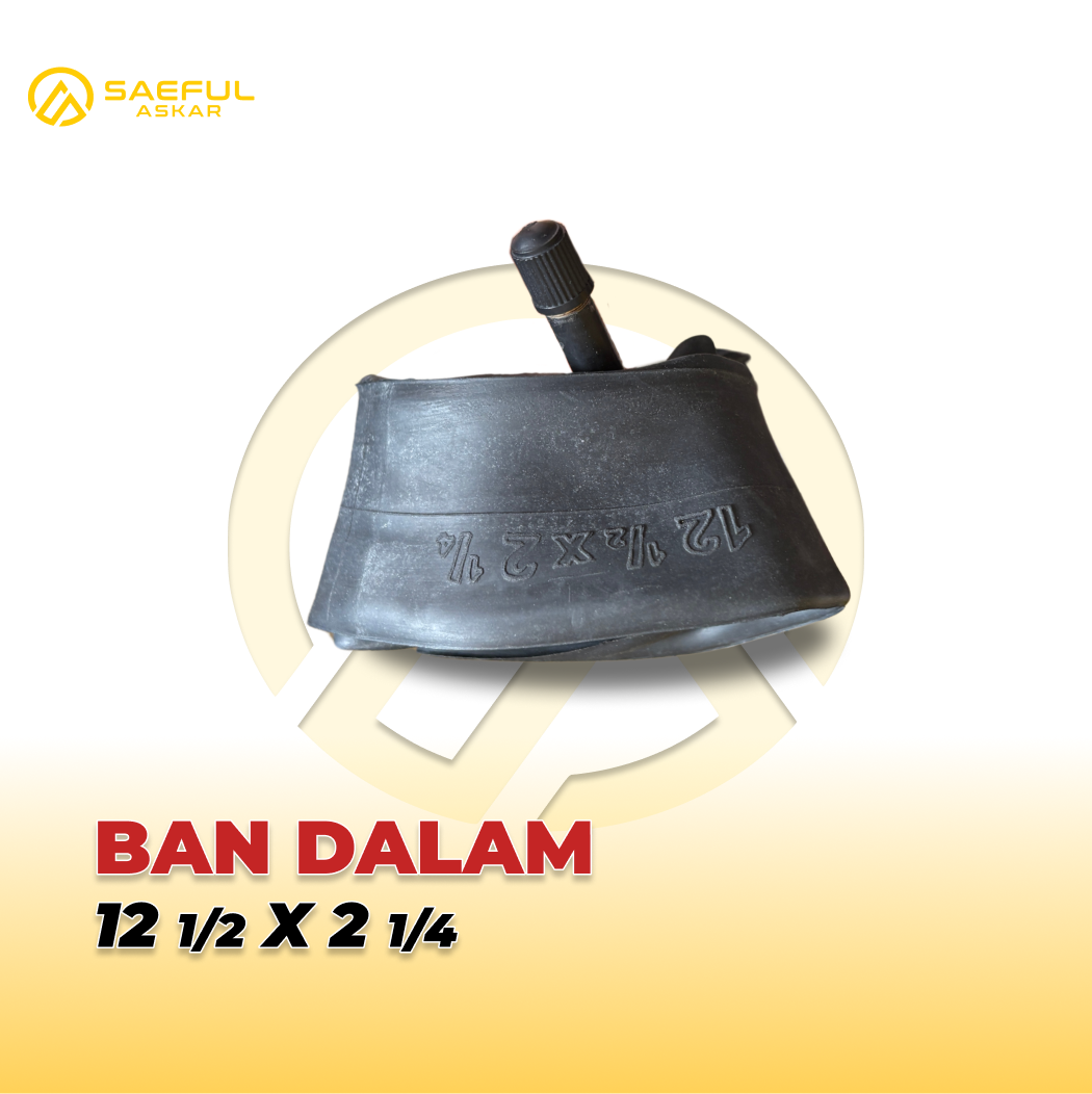 Ban Dalam 12 1/2 x 2 1/14 Pentil Lurus Roda Bantu