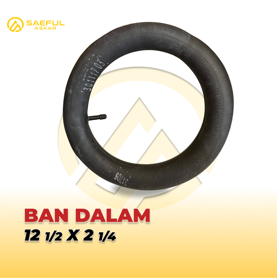 Ban Dalam 12 1/2 x 2 1/14 Pentil Lurus Roda Bantu
