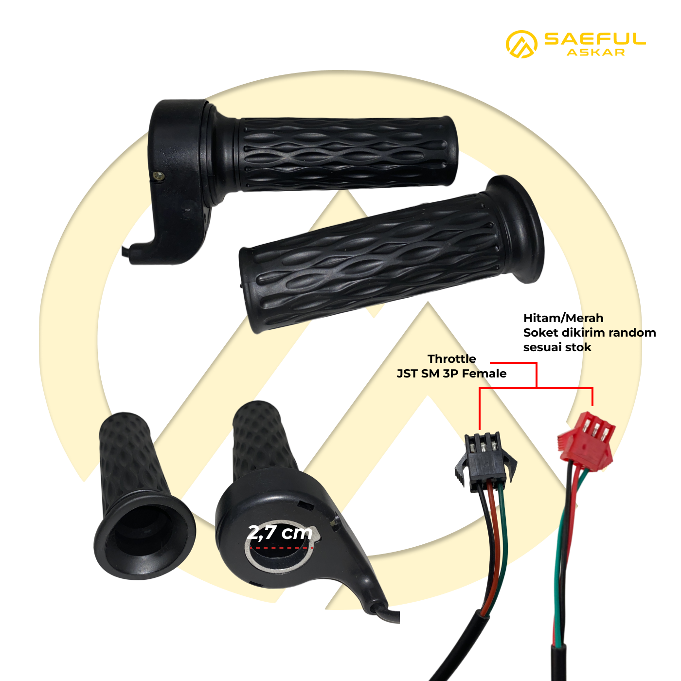 Grip Gas Lengkap Polos
