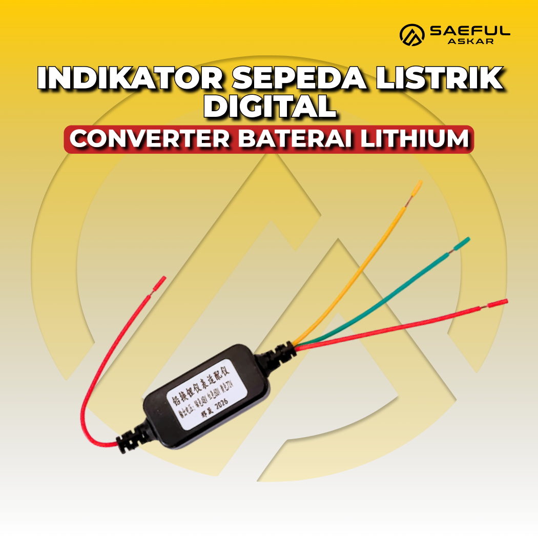 Indikator Sepeda Listrik Digital Converter Baterai Lithium