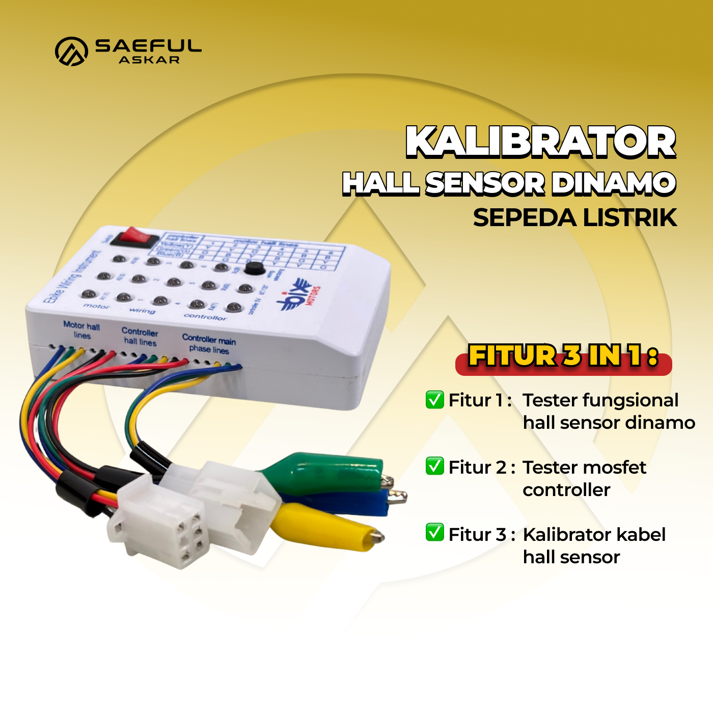 Alat Kalibrator Hall Sensor Dinamo Otomatis