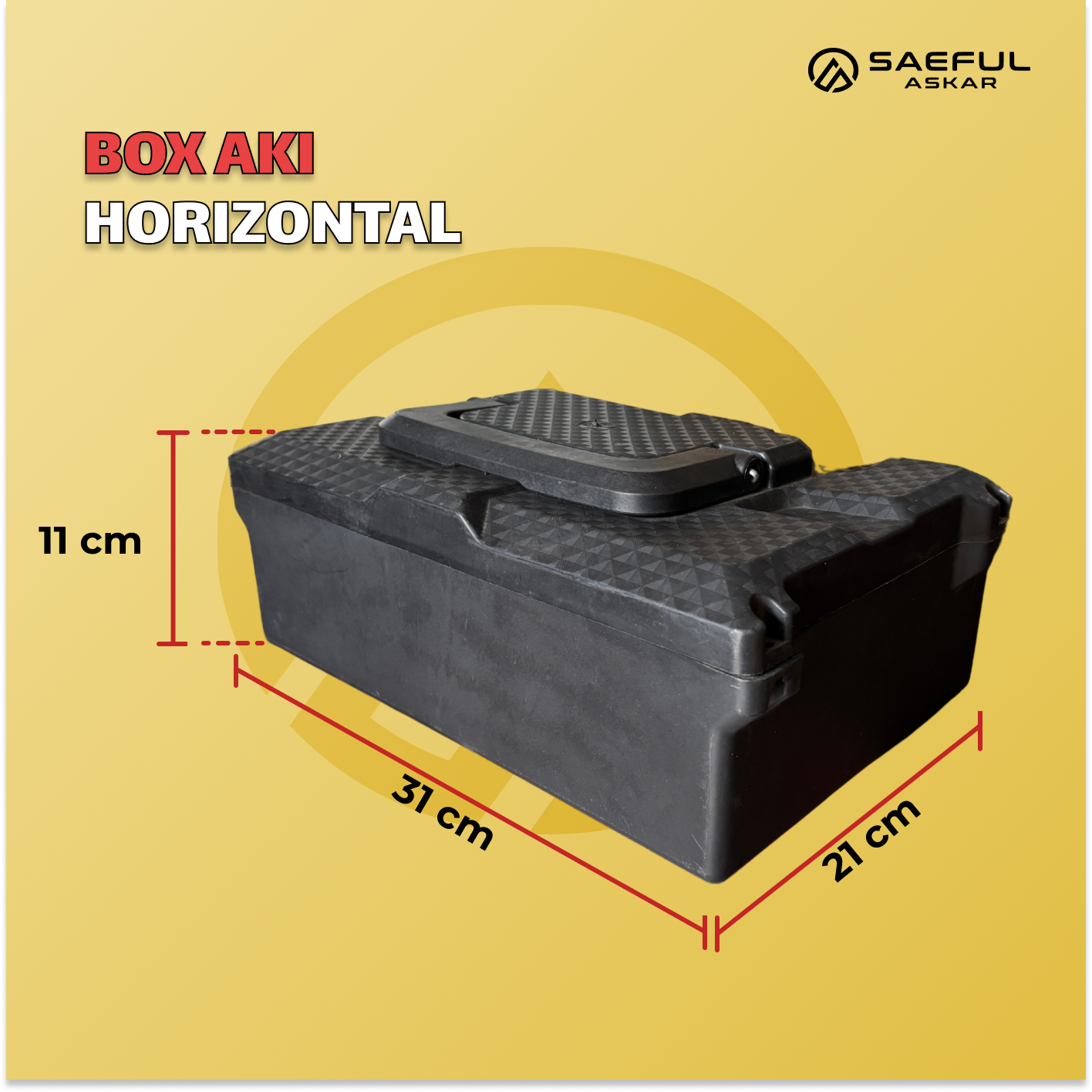 Box Baterai Sepeda Listrik 48V 12Ah