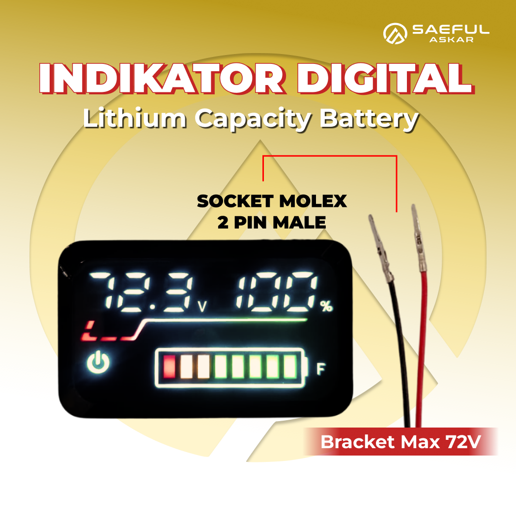 Indikator Baterai Lithium dan LFP