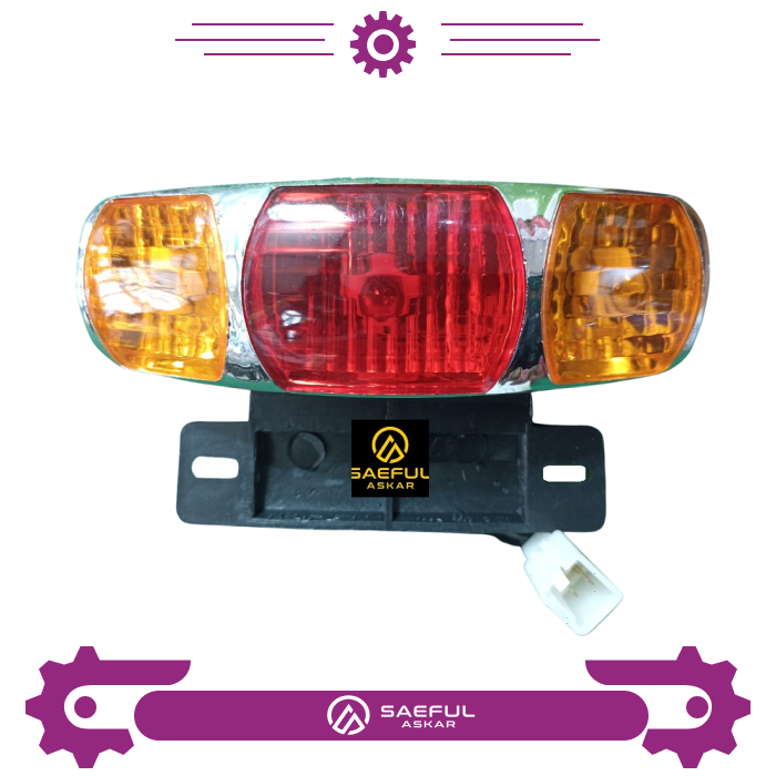 Lampu Belakang Set Sen / Rear Stop Lamp Sepeda Listrik