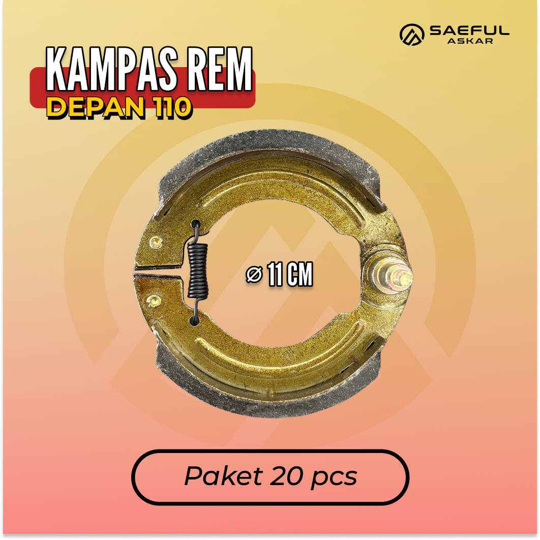 [Dus] Kampas Rem Depan Belakang 110 - 20pcs