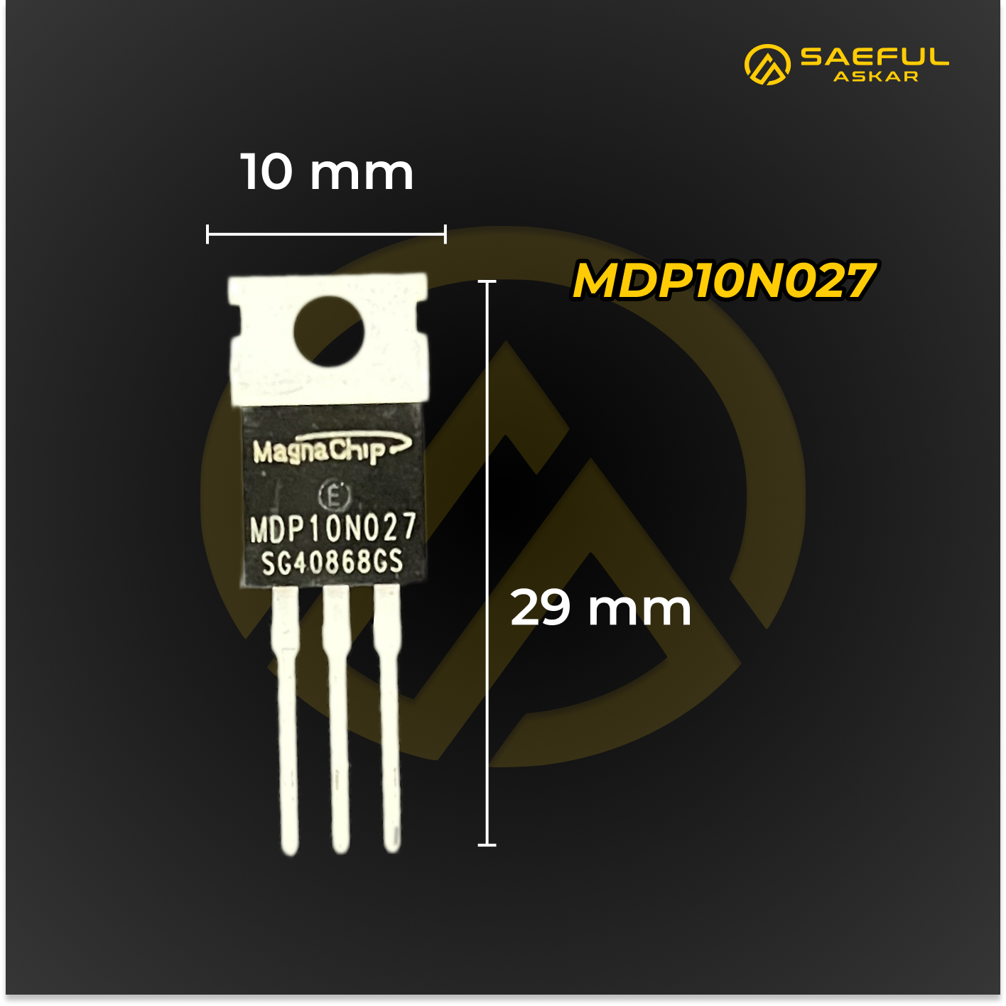 MOSFET MDP10N027