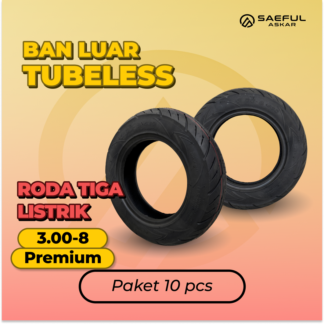 [Dus] Ban Luar Tubeless Ring 8 Premium - 10pcs