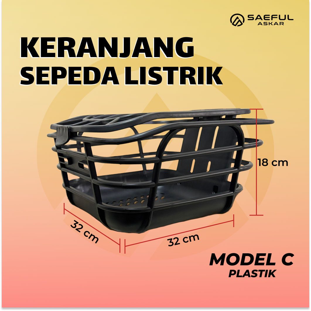 [Dus] Keranjang Depan Plastik - 10pcs