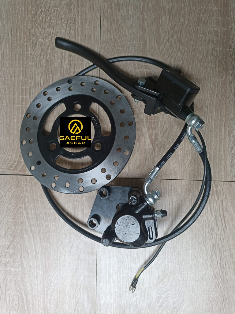Kit Rem Cakram Lengkap Depan dan Belakang Motor Listrik