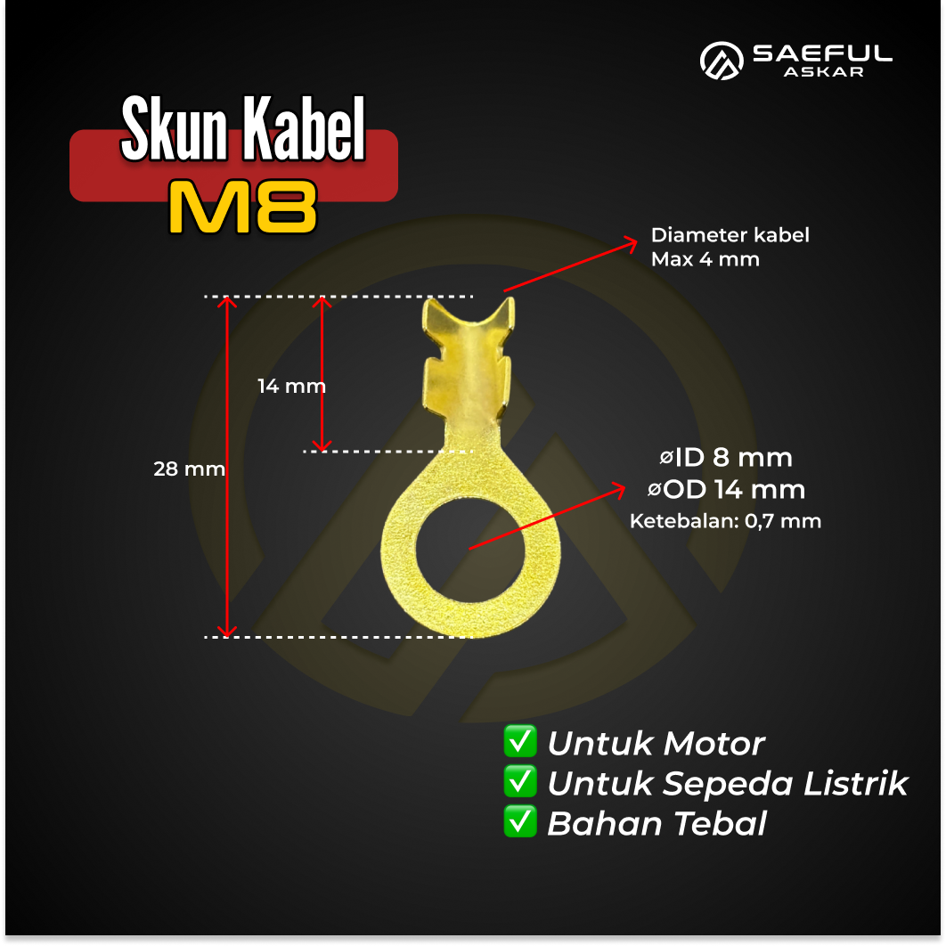 [Dus] Skun Bulat M5 - 100pcs