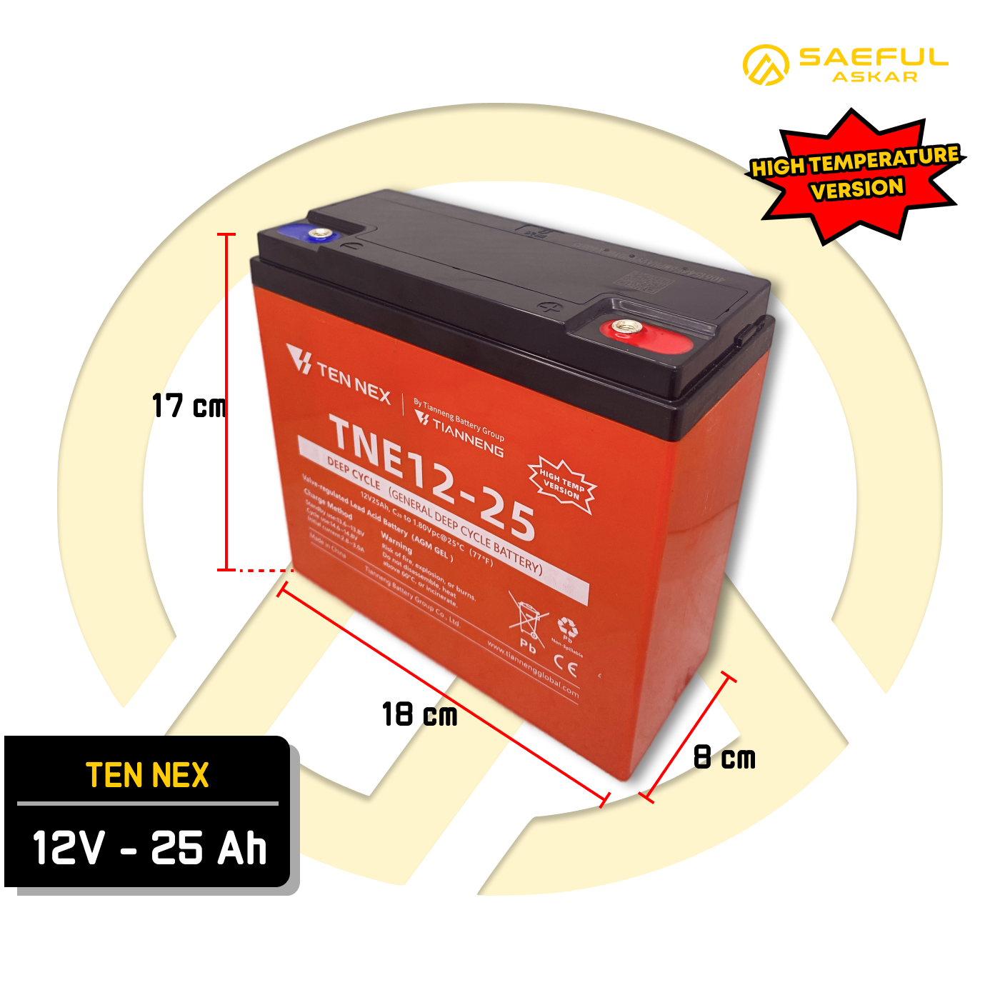 SLA Tianneng 12V