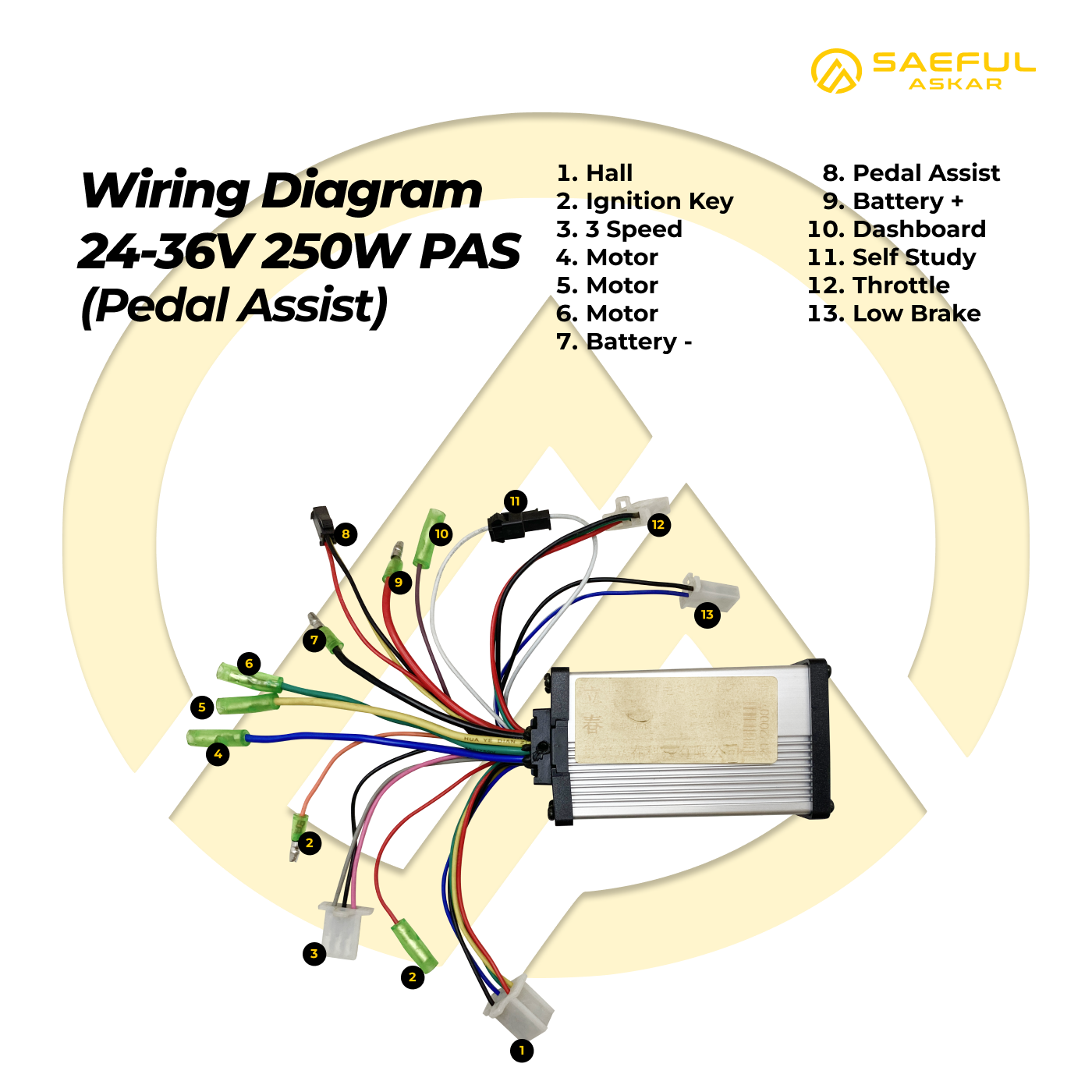 250W Controller BLDC