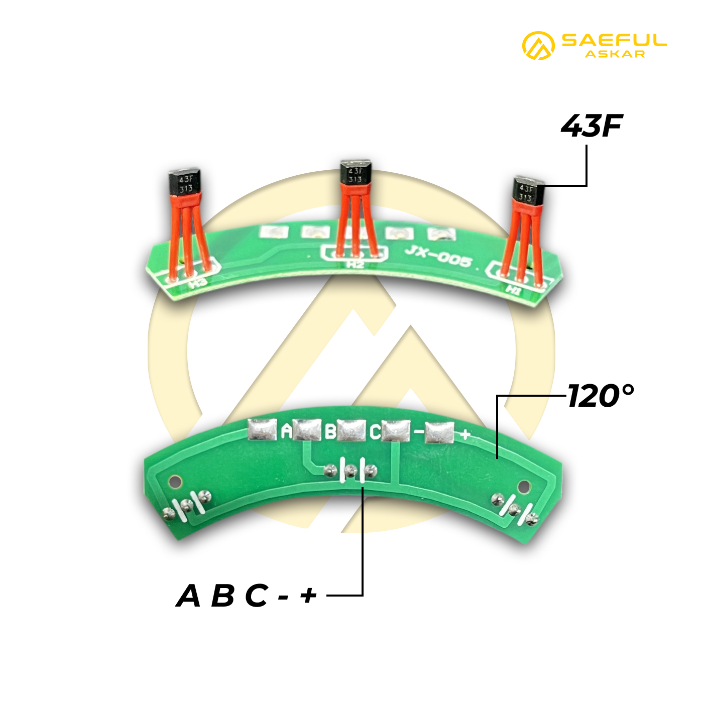 PCB 43F 120°  R3