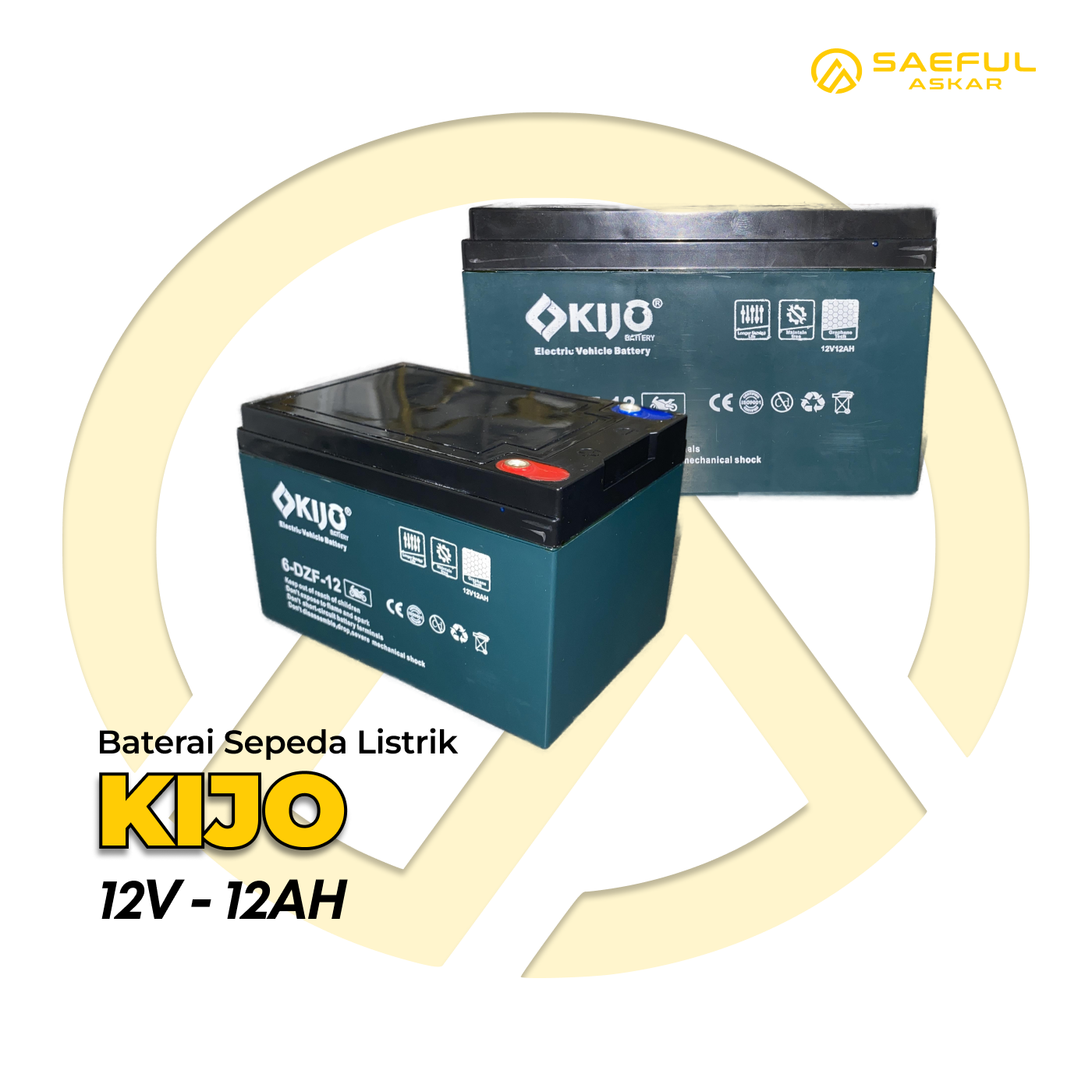Kijo Baterai 12V-12Ah